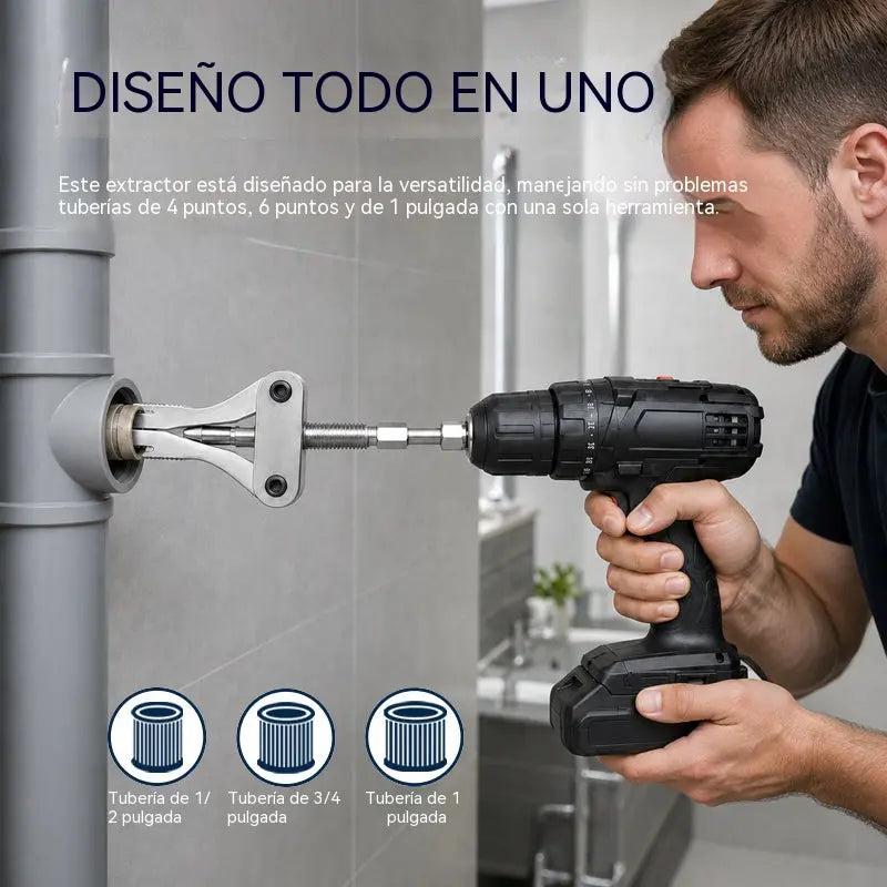 🔥⚙️Nuevo extractor integrado de cables y tubos rotos de 4/6/1 pulgadas