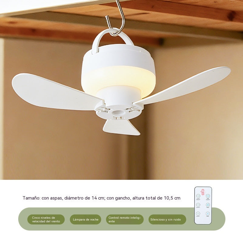 ⏰ Oferta por tiempo limitado: ¡Ventilador de techo recargable con luz LED! 🌬️✨ Incluye un cable de alimentación de 1,5 metros.