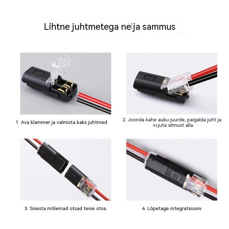 🥳 50% allahindlust! ⏰ 【1000 tükki laos】Koormavaba juhtmeühendus lukustuspandlaga, turvalise sulguri ja libisemisvastase kattega ⚡️
