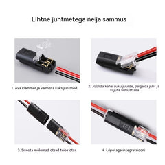 🥳 50% allahindlust! ⏰ 【1000 tükki laos】Koormavaba juhtmeühendus lukustuspandlaga, turvalise sulguri ja libisemisvastase kattega ⚡️