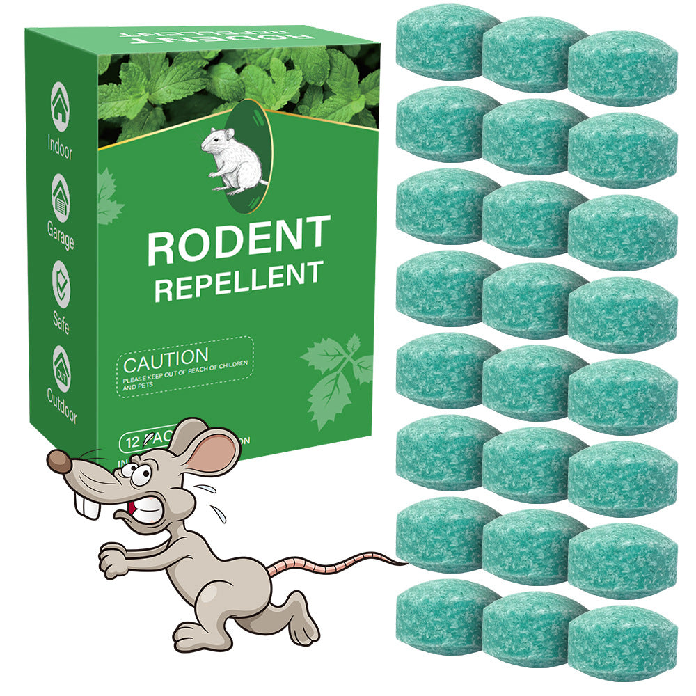 🌿✨ Přírodní repelentní kuličky proti krysám – repelent s mátou peprnou a citronovým olejem (12 kuliček)