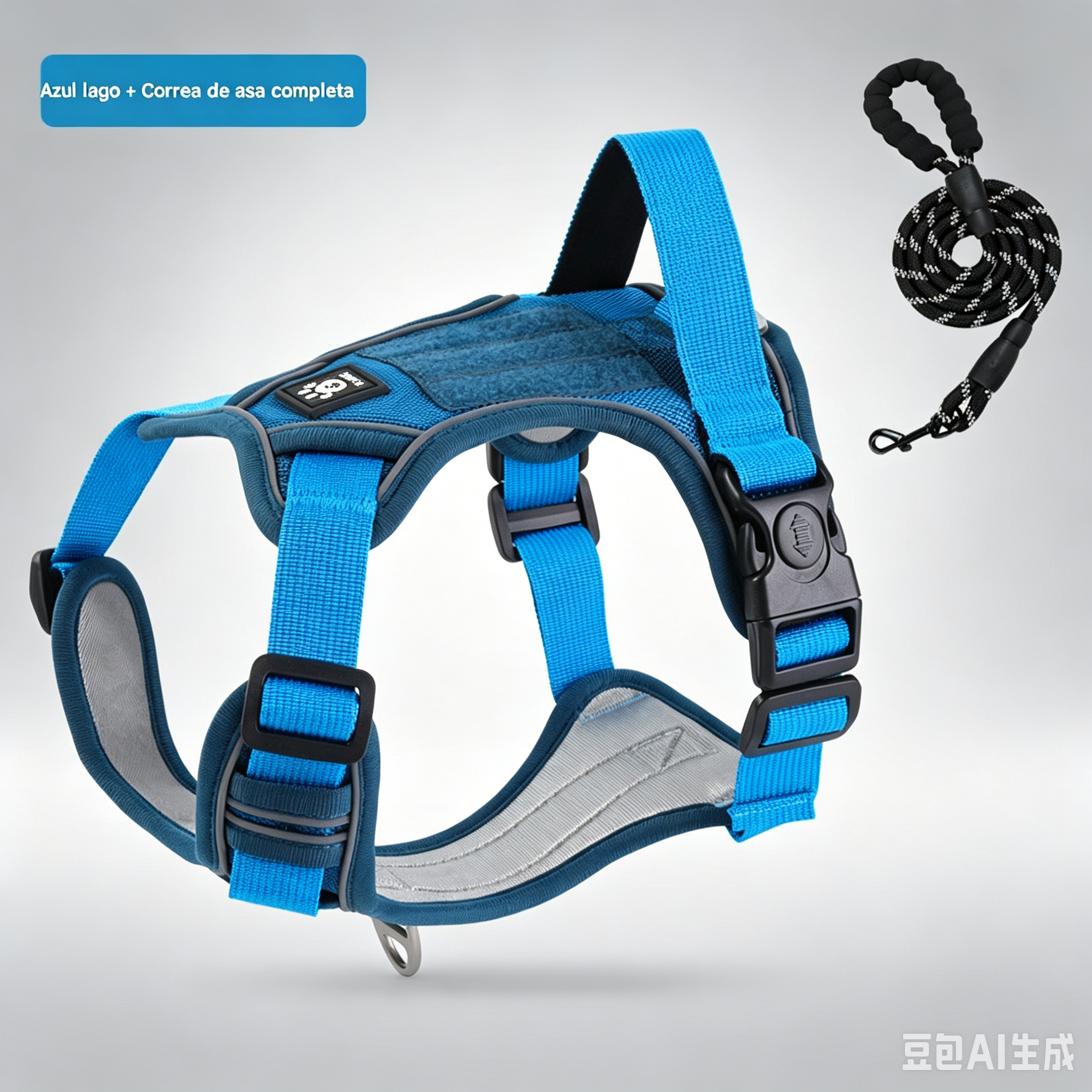 🐶🔥 ¡50% de descuento por tiempo limitado! Correa pectoral antitirones, incluye una cuerda reflectante de tracción de 1,5 metros ✨ Máximo control y seguridad en cada paseo 🌙