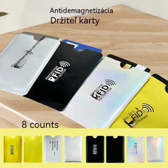 Balenie 8 kusov za 17 € 🔒 8 RFID obalov na karty s ochranou proti krádeži – Chráňte svoje bankové karty a identifikačné karty