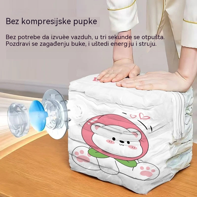 ✨🗃️ 5 komada za 27 € 💨 Velika vakuumska vreća za pohranu s kompresijom: ne zahtijeva pumpu, ne propušta zrak i idealna je za uštedu prostora u koferima i kod kuće ✈️