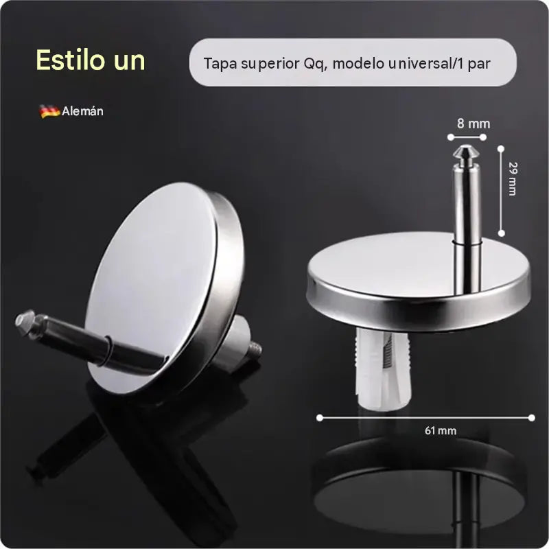 🚽【4 piezas en total】Accesorios universales para baño ----💦✨Abrazaderas de tornillo para fijar el asiento del inodoro.