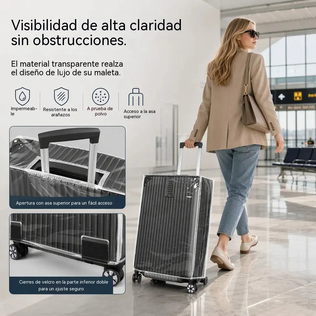 🧳¡Protege tu equipaje al instante! Funda de PVC transparente para maletas