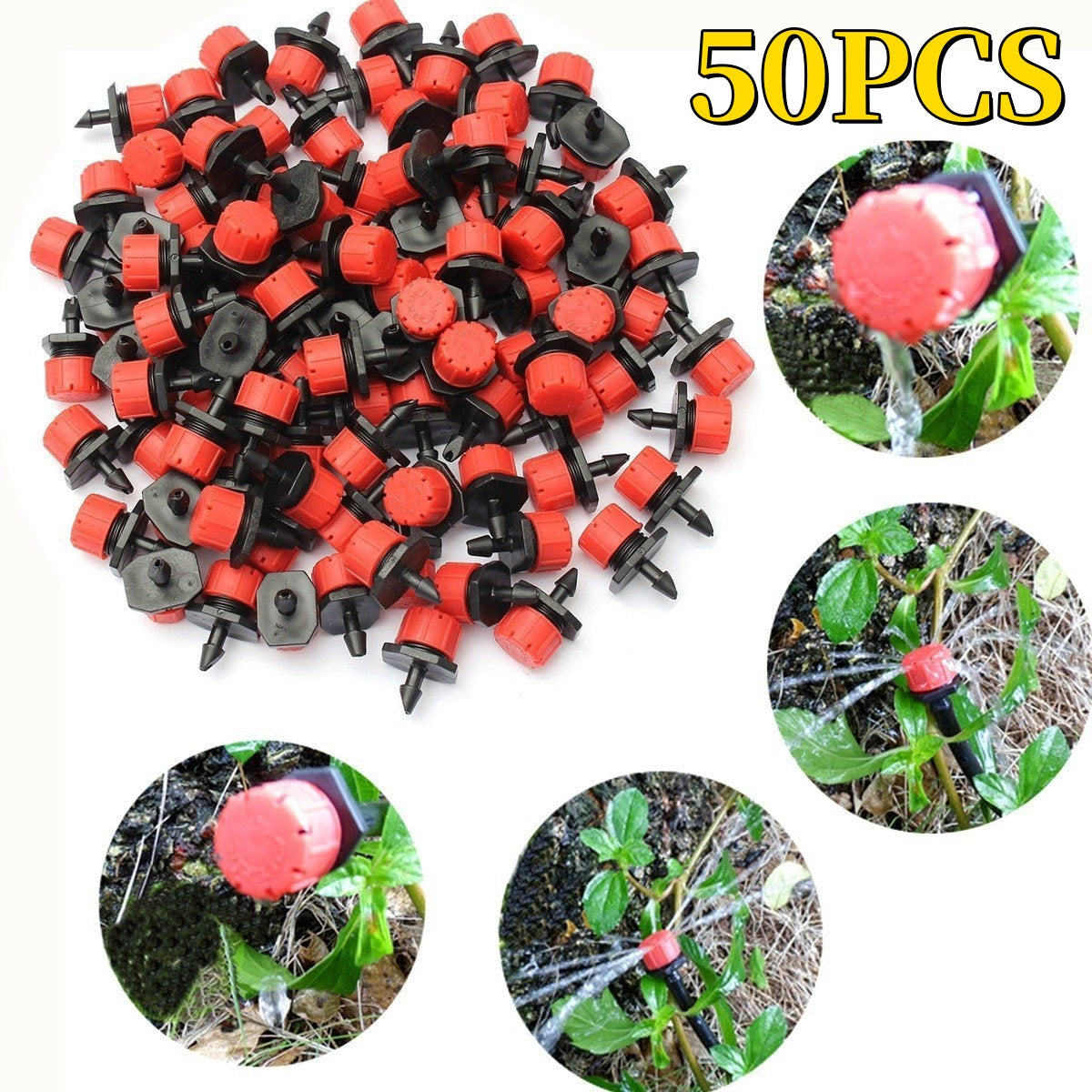 🌱💦【Compre 50 y obtenga 50 gratis】Aspersor de riego con caudal de agua ajustable de 8 orificios