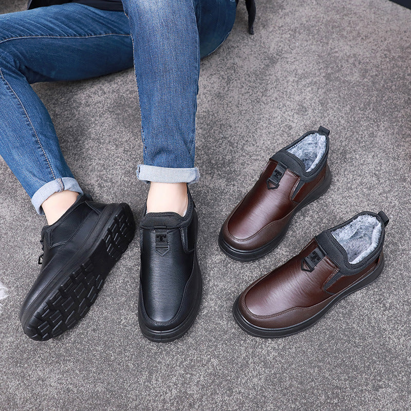 🔥Botas de invierno nuevas para hombre, de terciopelo y algodón grueso.