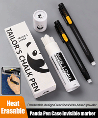【2 portalápices + 20 recambios】✍️✂️Bolígrafo marca Panda, carcasa de sastre, material de corte, posicionamiento, marcado, tiza, desaparece a altas temperaturas.