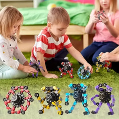 🔥✨Nuevo fidget spinner, robot giratorio transformable, juguete antiestrés