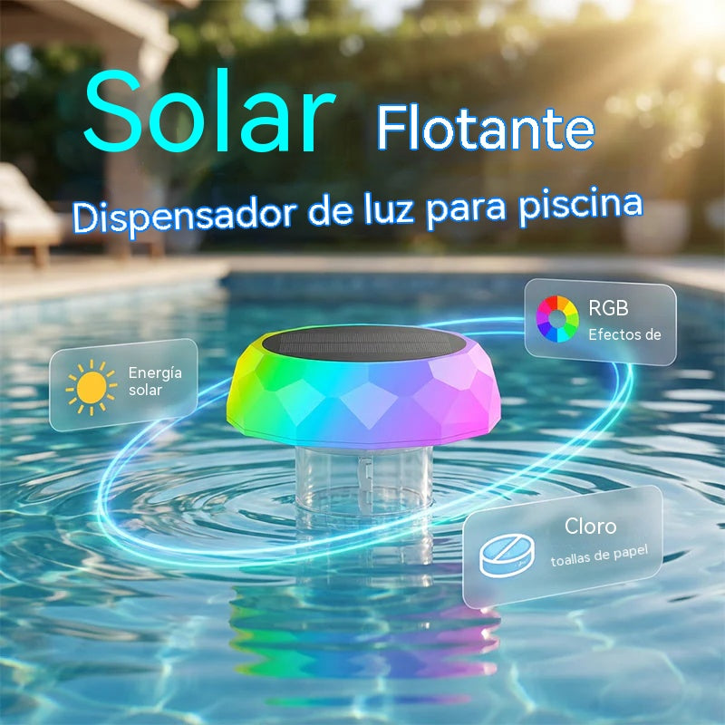 🔥Luz flotante RGB para piscina con control remoto💡