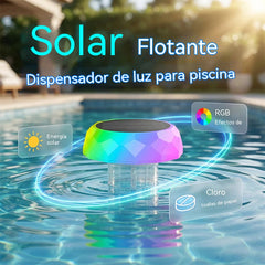🔥Luz flotante RGB para piscina con control remoto💡