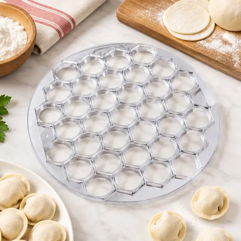 🥟✨ Molde para Dumplings 37 Cavidades | Prensa Antiadherente para Empanadillas y Gyoza | Fácil Desmolde 🥟
