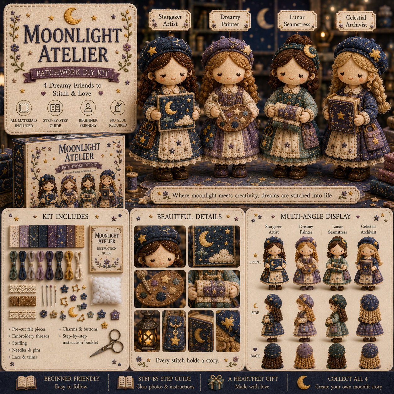 Zadnji dan: Izkoristite 49 % popust!  Komplet za patchwork miniatur iz serije Miniature World.