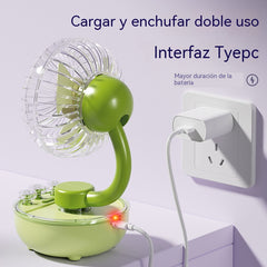 Ventilador de escritorio portátil recargable para el hogar/oficina