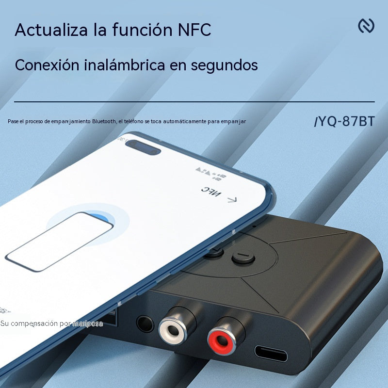 🎶📱 Receptor de música Bluetooth NFC, receptor de señal de altavoz