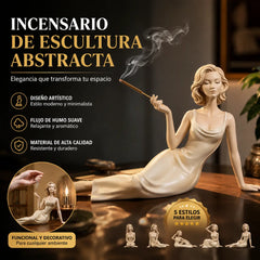 Escultura abstracta moderna, escultura de aromaterapia, quemador de incienso artesanal
