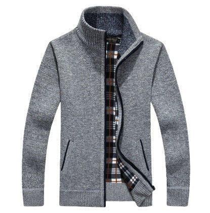 😎🧥【M-3XL】2025 Suéter suelto con cremallera de talla grande para hombre