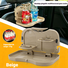 🚗Mesa de comedor pequeña para coche, mesa plegable con función de almacenamiento.