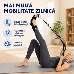 【2 piezas】Cinturón de estiramiento y estiramiento de ligamentos para yoga y fitness: correa transpirable y ajustable para tobillos y pies, recuperación y flexibilidad.