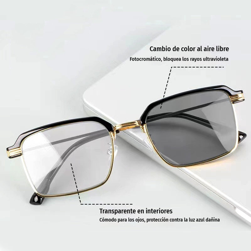 【Compra 1 y llévate 1 gratis】👓 Gafas de lectura con autoenfoque 🔍 Enfoque automático de 1 a 7 dioptrías ☀️ Lentes fotosensibles (claras dentro, oscuras fuera) 🛡️ Antirrayos UV【2 piezas 23 euros】