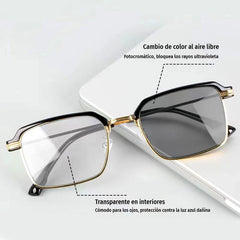 【Compra 1 y llévate 1 gratis】👓 Gafas de lectura con autoenfoque 🔍 Enfoque automático de 1 a 7 dioptrías ☀️ Lentes fotosensibles (claras dentro, oscuras fuera) 🛡️ Antirrayos UV【2 piezas 23 euros】