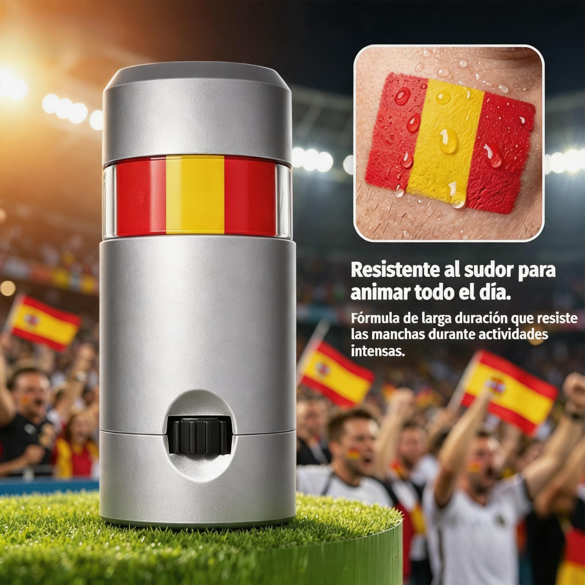 🚩2 unidades a 22 euros⚽Barra de maquillaje facial con los colores de la bandera nacional, perfecta para aficionados al deporte 🎨