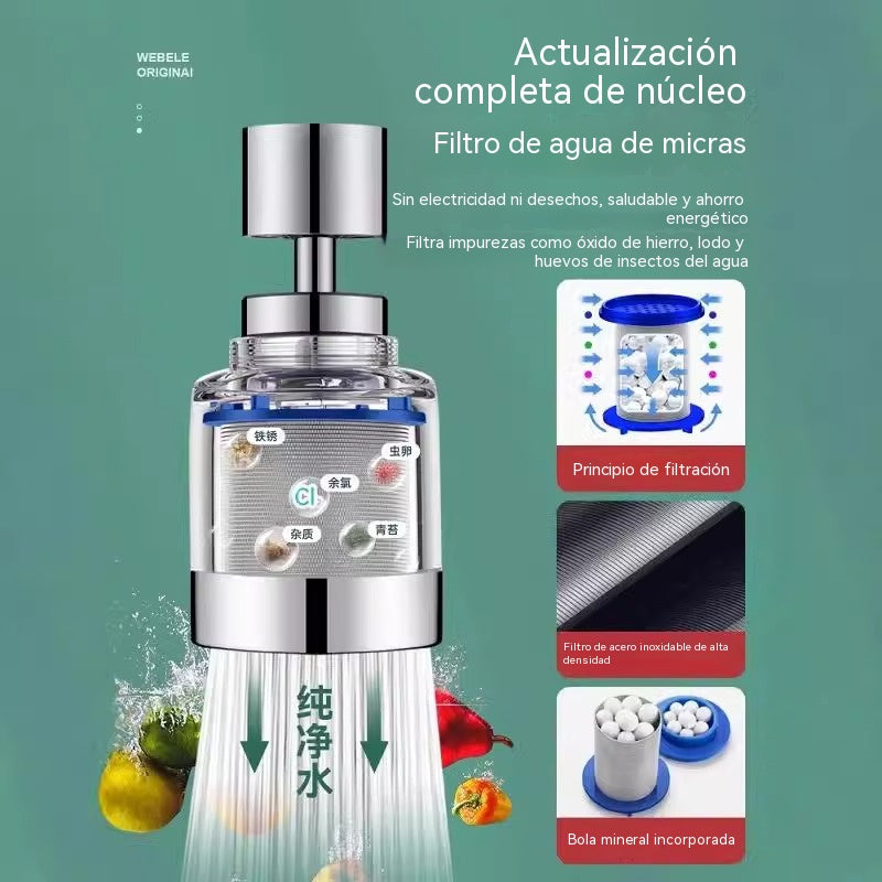 【2 por 25 euros】💦👍🏻Filtro purificador de agua para grifo de acero inoxidable