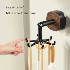 🔥【Compra 1 y llévate otro gratis, juego de 2 piezas】Soporte giratorio de 360° y multifuncional para utensilios de cocina