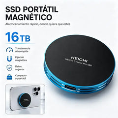 💾⚡【16TB】Disco Duro SSD Portátil Magnético – Alta Velocidad, Compatible con USB-C para Móvil y PC 🧲