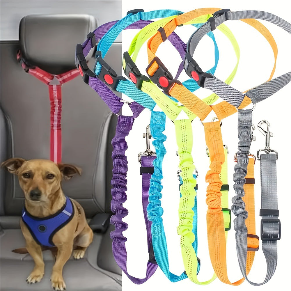 🔥Compre 1 y obtenga 1 gratis（2 piezas）🐾 Correa ajustable para perros para coche