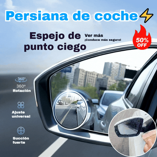 😍🚗【2 por 22 euros】👍Espejo retrovisor de marcha atrás para automóvil Espejo redondo pequeño ajustable en 360 grados