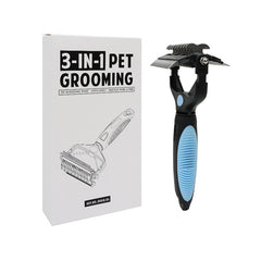 Peine multifuncional 3 en 1 para desenredar el pelo de mascotas, peine para eliminar el pelo de perros y gatos.