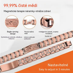 🔥【Náramek + náhrdelník】Pánský magnetický náramek s motivem orla