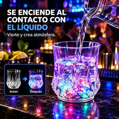 ✨💎Komplet kristalnih kozarcev s tekočinsko aktivacijo LED🥂