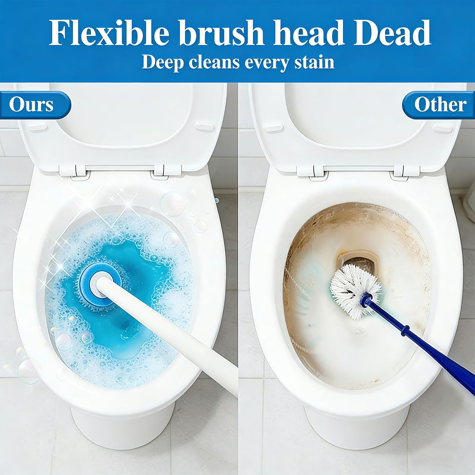 🚽✨ 【Escobilla + 18 Recambios Desechables】Sistema de Limpieza para Inodoro – Higiénico, Práctico y sin Malos Olores 🧼
