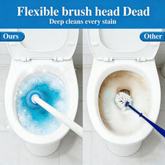 🚽✨ 【Escobilla + 18 Recambios Desechables】Sistema de Limpieza para Inodoro – Higiénico, Práctico y sin Malos Olores 🧼