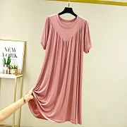 ⚡🔥ÚLTIMO DÍA 51% DE DESCUENTO 🔥Vestido de pijama de manga corta suave y cómodo