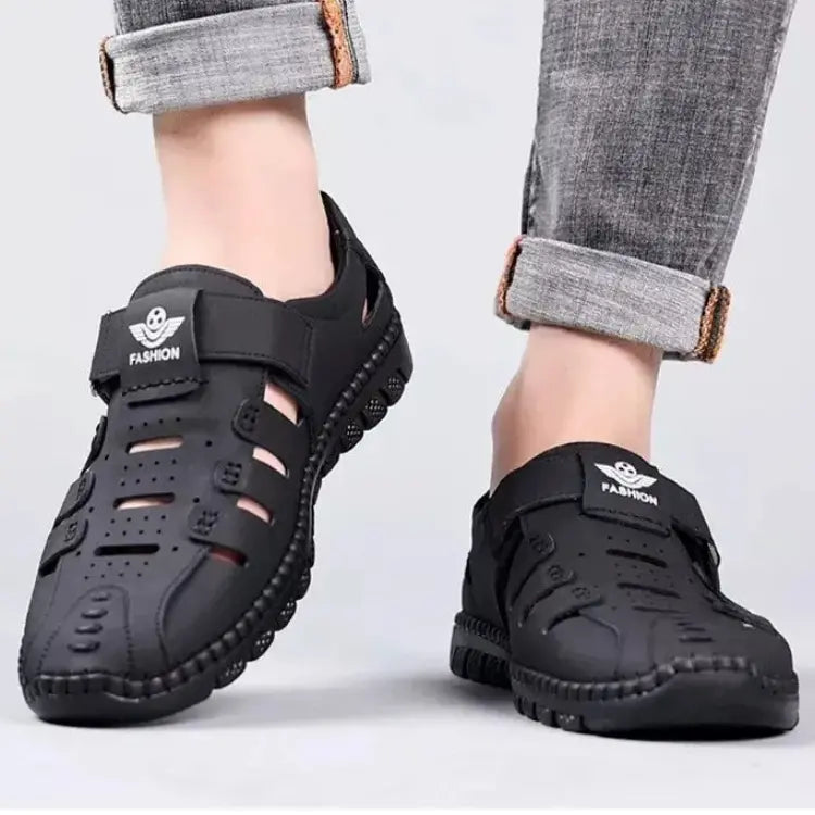 🔥【38-44】2026 verano nuevos zapatos casuales huecos transpirables para hombres suela suave🔥