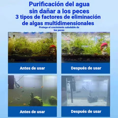 🔥Compra 2 y llévate 2 gratis (4 botellas-400 piezas)🐠🌿 Pastillas purificadoras de agua para acuario