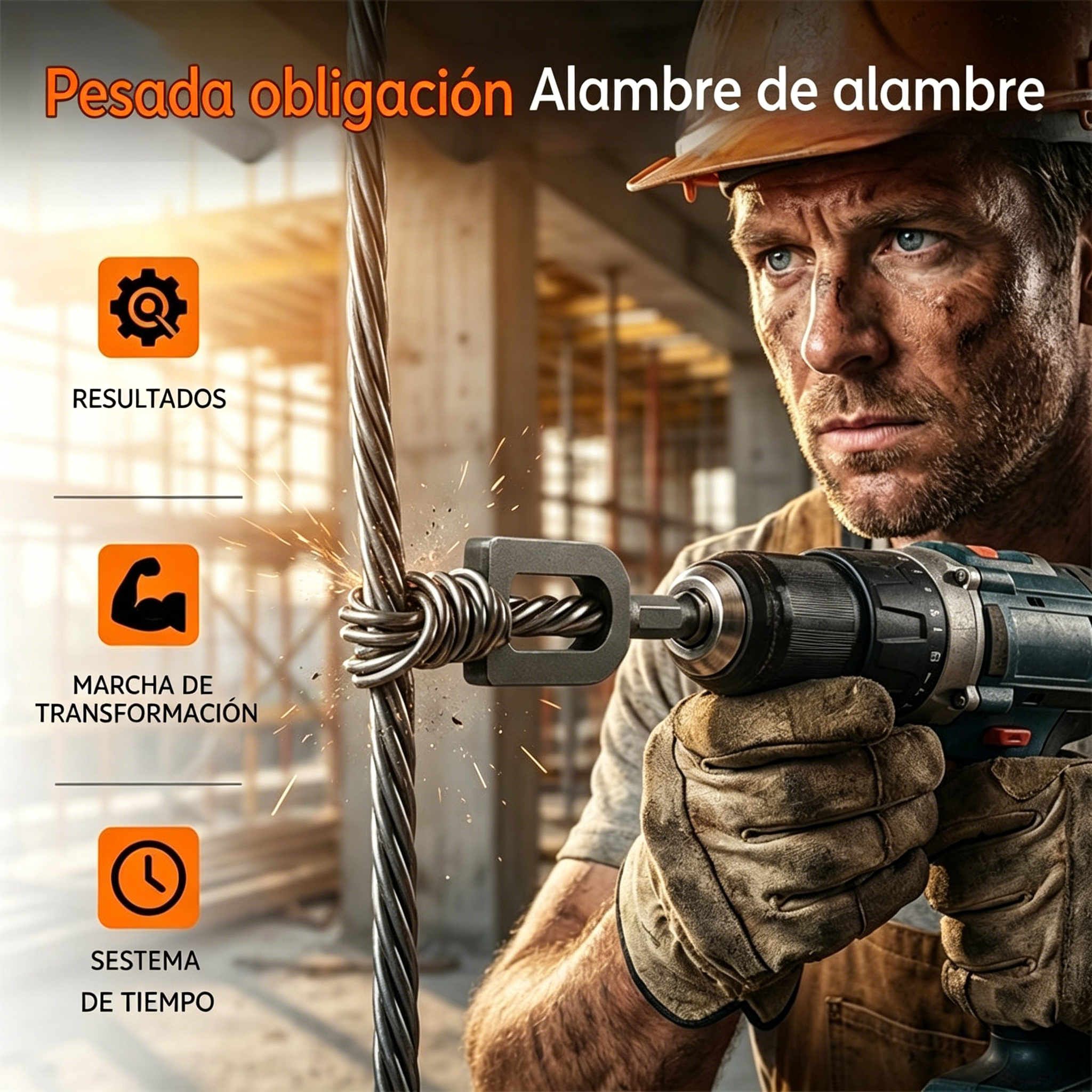 🛠️【Kupi jedan, dobi jedan gratis】Taladro universal con cable trenzado para taladros eléctricos