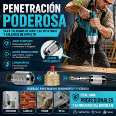 📢🔥 ¡50% de descuento! 【Juego de 2 piezas】👍 Adaptador convertidor de llave eléctrica a taladro de impacto