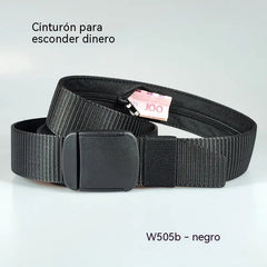 🔥【Compra 1 y llévate 1 gratis】🔥【Longitud： 130 cm】Cinturón de viaje táctico con bolsillo oculto para dinero