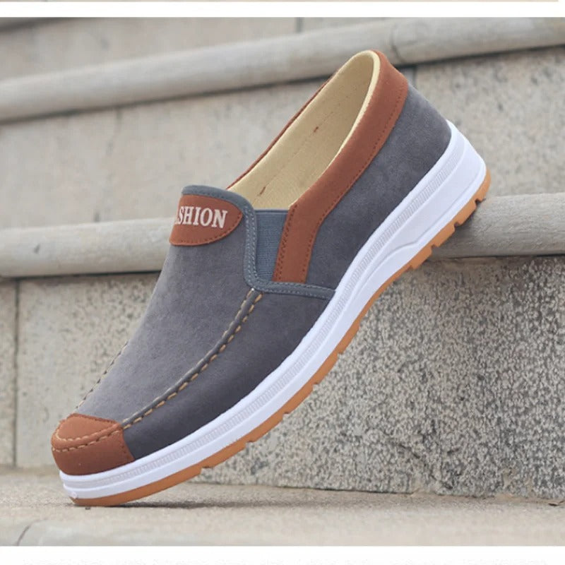 【39-44】Nuevos zapatos de lona casuales para hombres, zapatos deportivos transpirables
