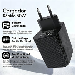 ⚡Estación de Carga Rápida 6 en 1 | Carga Varios Dispositivos a la Vez🔌