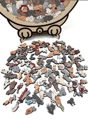 ⏳ Oferta por tiempo limitado -50% ⏰ Puzzle de Madera en Forma de Gato de 135 Piezas 😸✨