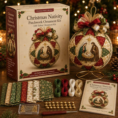 🎄✨ ¡Especial de Navidad! Kit de decoración navideña de patchwork para el Nacimiento de Jesús: ¡crea exquisitos recuerdos hechos a mano! 🎁🙏