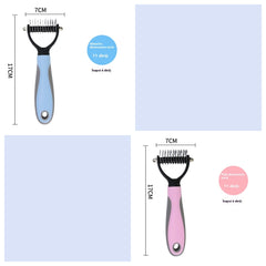 🐶【Compre 1 y obtenga 1 gratis，2 piezas】Cepillo de doble cara para el aseo de mascotas y la eliminación de pelo