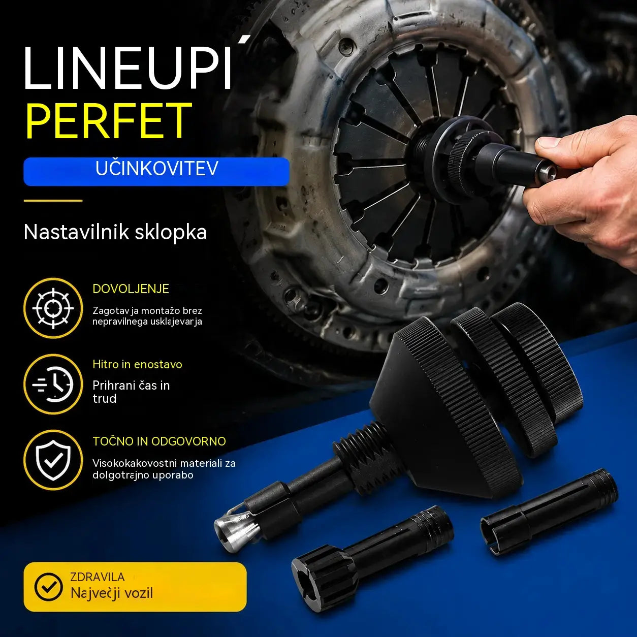 🔧 Orodje za poravnavo avtomobilske sklopke | Hitrejša in natančnejša namestitev
