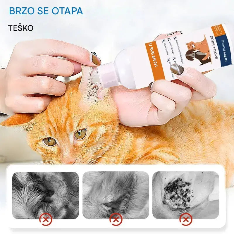 🎉Kupite 1, dobijte 1 gratis!🎉 Sredstvo za čišćenje ušiju za pse i mačke